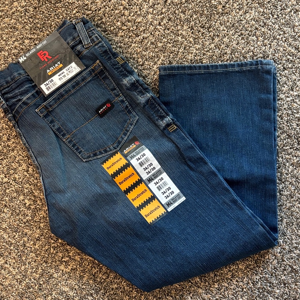 Men's Ariat FR Blue Jeans